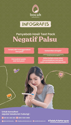 Hasil test pack negatif palsu