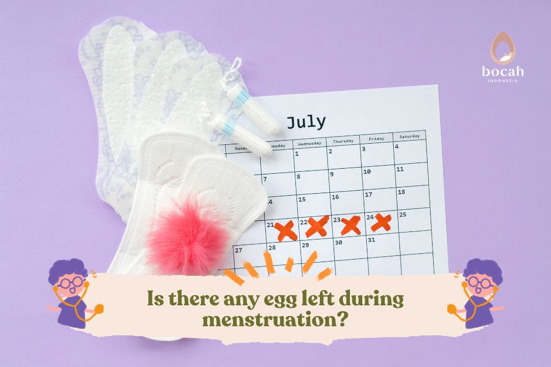 Is there any egg left during menstruation