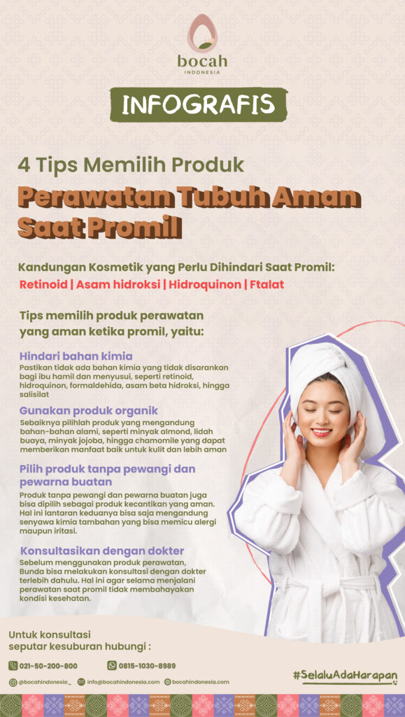 4 Tips Memilih Produk Perawatan Tubuh Aman Saat Promil 123