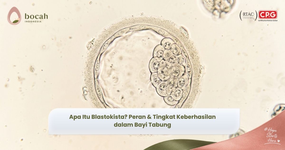 Blastokista embrio hari ke-5 dengan massa sel dalam dan trofoblas yang siap ditransfer