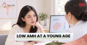 A fertility specialist explaining AMH results and follow-up assessments